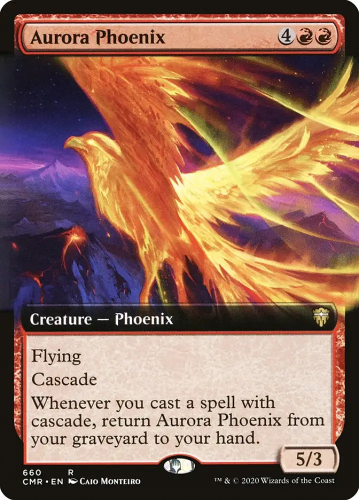 Aurora Phoenix (Extended Art) [Commander Legends] - MTG Single