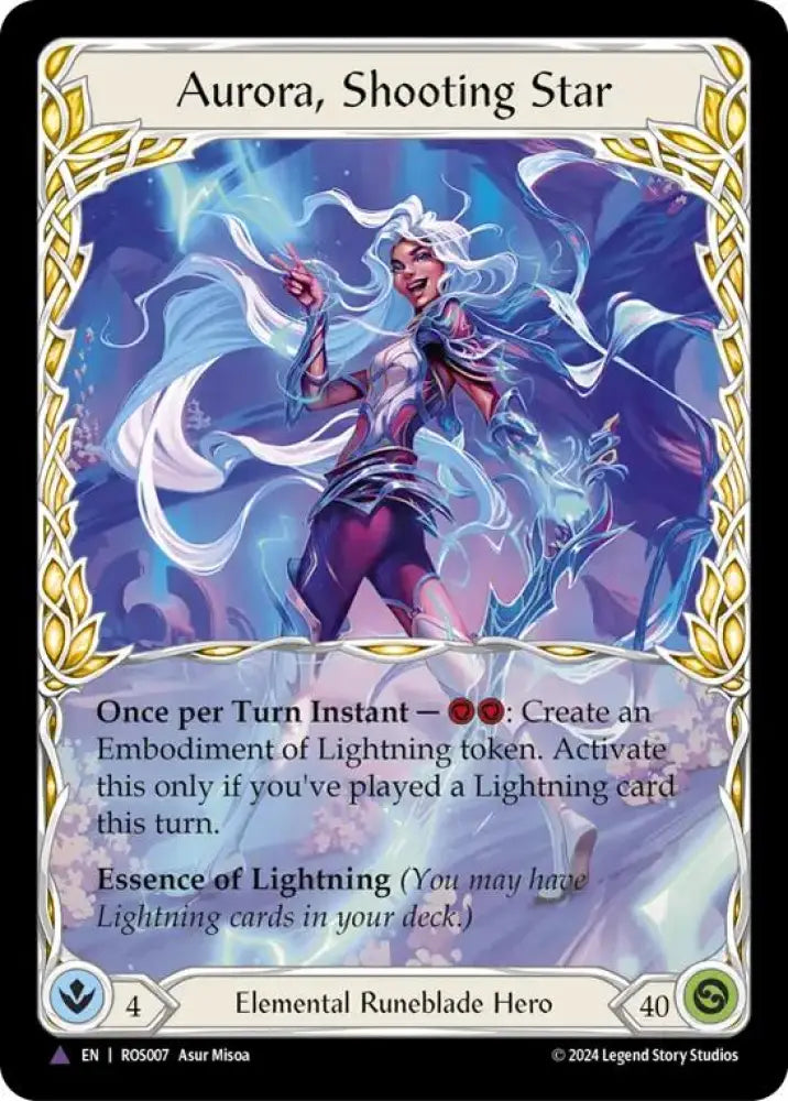Aurora Shooting Star (Marvel) [Rosetta] Cold Foil - Flesh And Blood Single