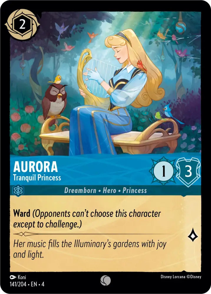 Aurora - Tranquil Princess (141/204) [Ursula’s Return] - Lorcana Single