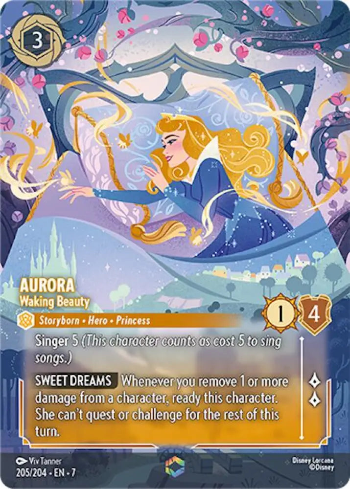 Aurora - Waking Beauty (Enchanted) (205/204) [Archazia’s Island] - Lorcana Single
