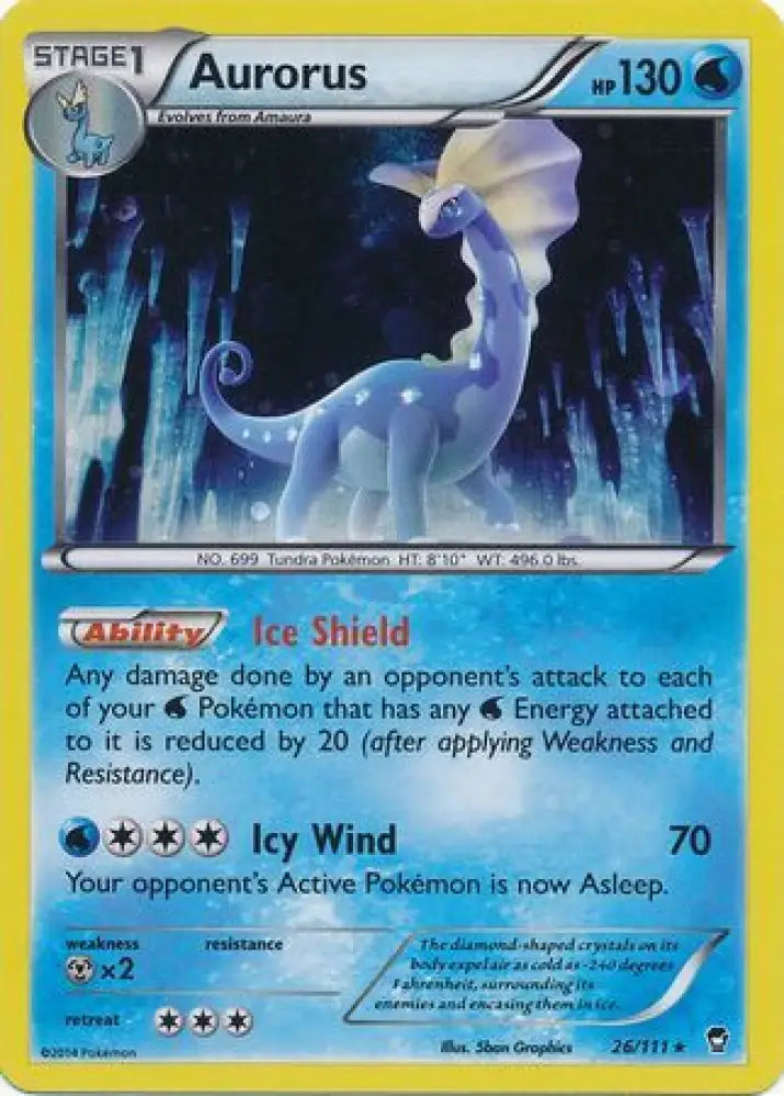 Aurorus (26/111) (Cosmos Holo) [XY: Furious Fists] - Pokemon Single