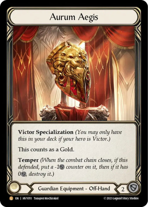 Aurum Aegis [Heavy Hitters] Rainbow Foil - Flesh And Blood Single