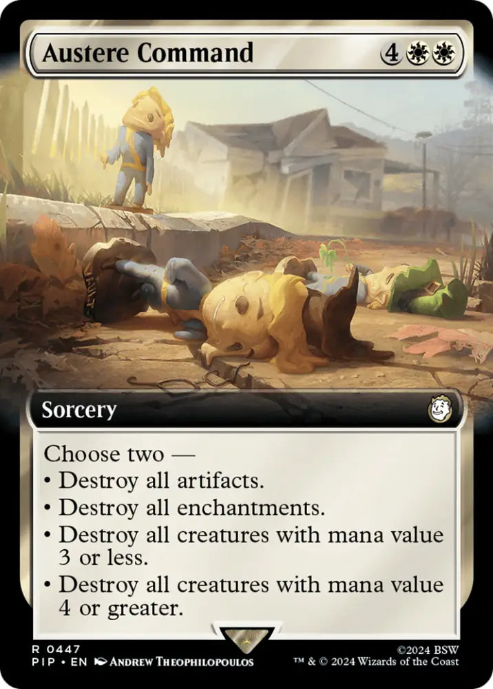 Austere Command (Extended Art) [Fallout] - MTG Single