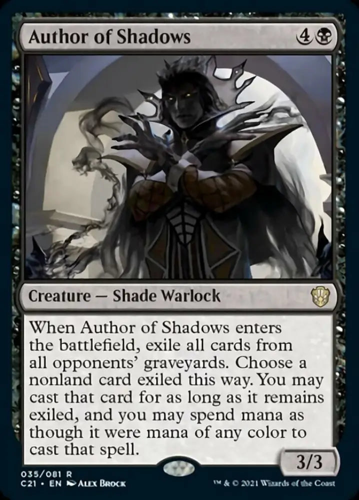 Author of Shadows [Commander 2021] - MTG Single