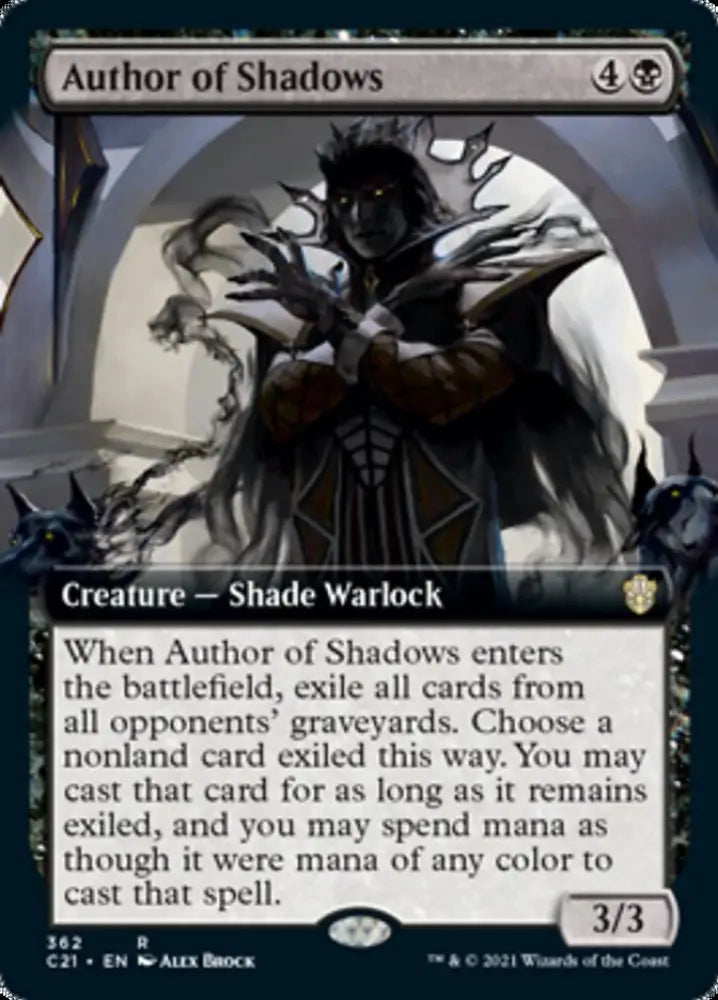 Author of Shadows (Extended Art) [Commander 2021] - MTG Single