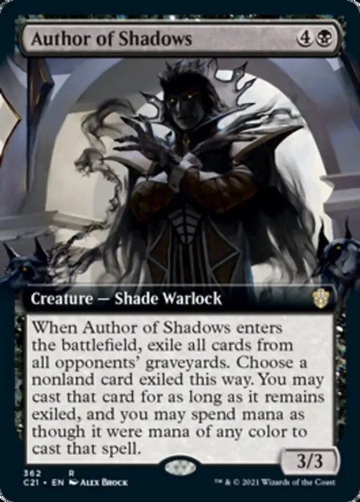 Author of Shadows (Extended Art) [Commander 2021] - MTG Single