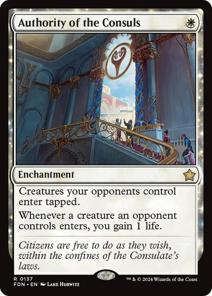 Authority of the Consuls (137) [Lorwyn Eclipsed Promos]