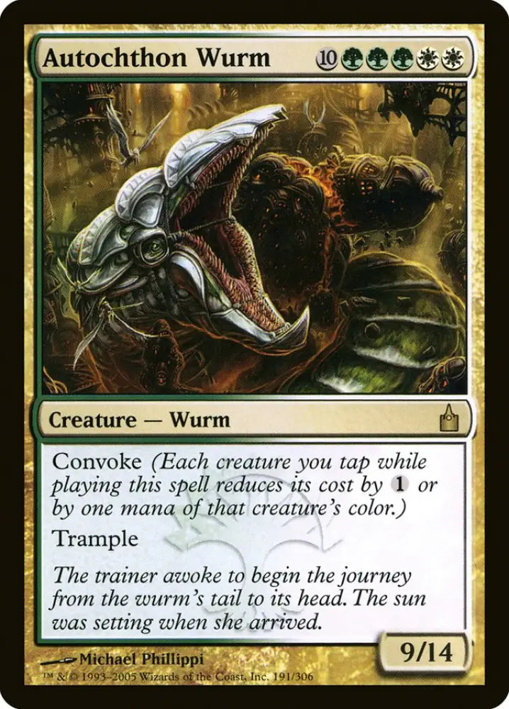 Autochthon Wurm [Ravnica: City of Guilds] - MTG Single