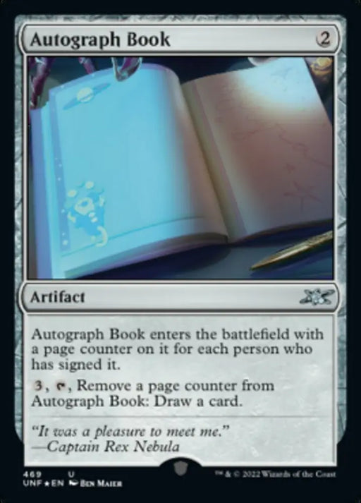 Autograph Book (Galaxy Foil) [Unfinity] - MTG Single