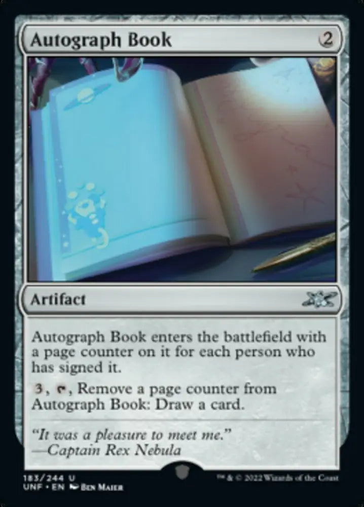 Autograph Book [Unfinity] - MTG Single