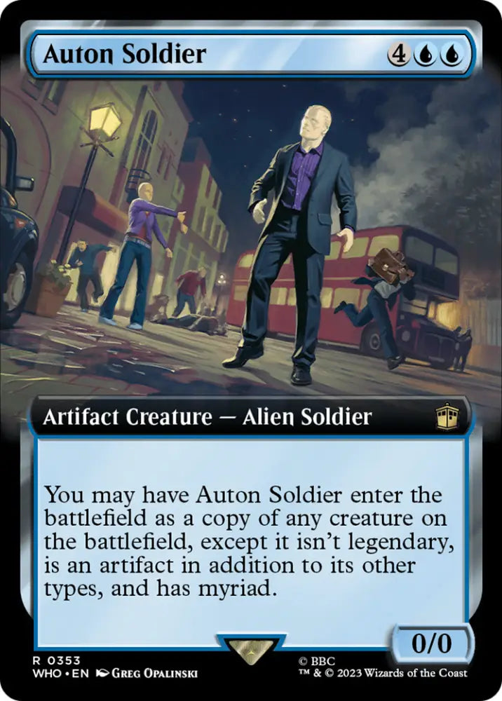 Auton Soldier (Extended Art) [Doctor Who] - MTG Single
