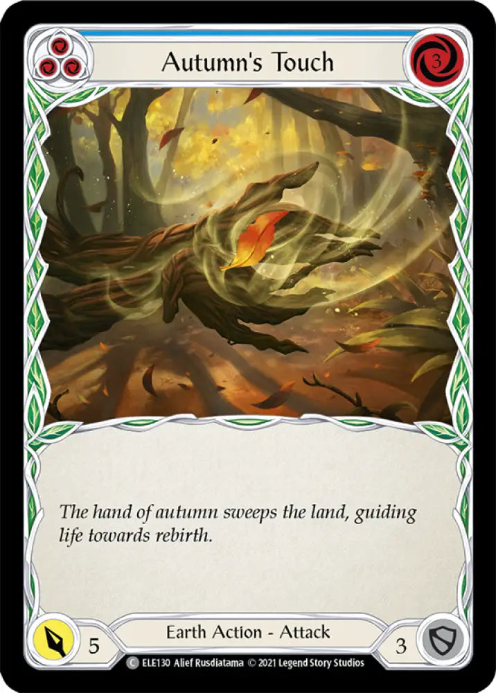 Autumn’s Touch (Blue) [Tales of Aria 1st Edition] 1st Edition Normal - Flesh And Blood Single