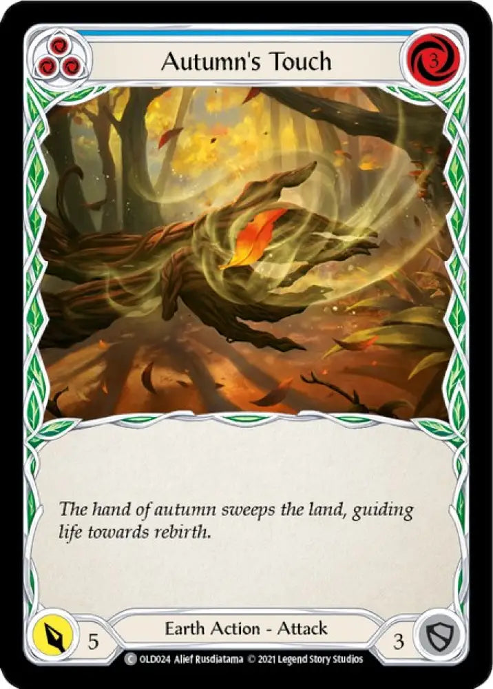 Autumn’s Touch (Blue) [Tales of Aria Blitz Deck] 1st Edition Normal - Flesh And Blood Single