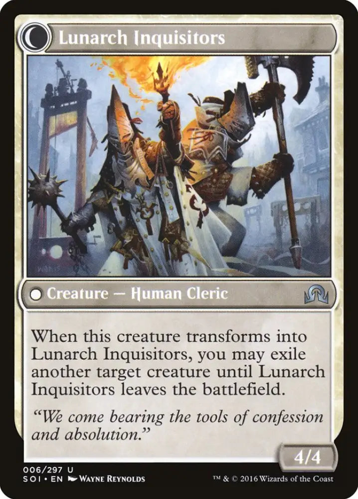 Avacynian Missionaries // Lunarch Inquisitors [Shadows over Innistrad] - MTG Single