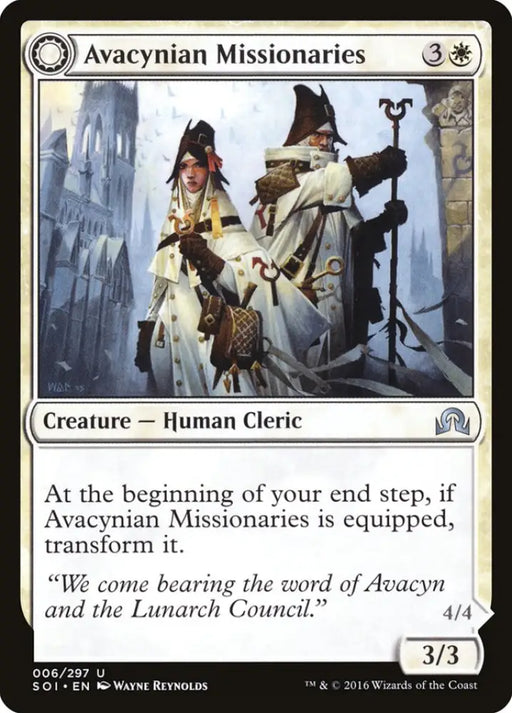 Avacynian Missionaries // Lunarch Inquisitors [Shadows over Innistrad] - MTG Single