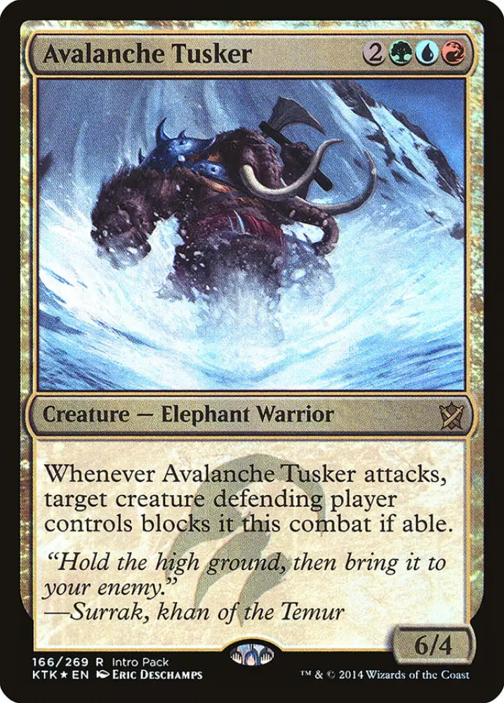 Avalanche Tusker (Intro Pack) [Khans of Tarkir Promos] - MTG Single