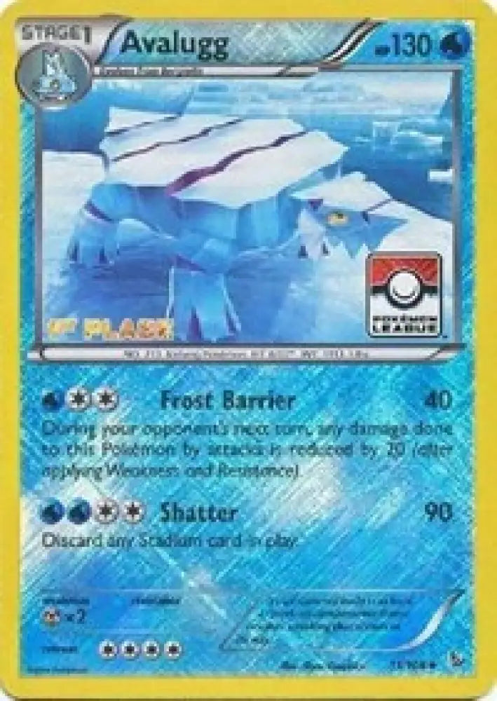 Avalugg (31/106) (League Promo 1st Place) [XY: Flashfire] - Pokemon Single