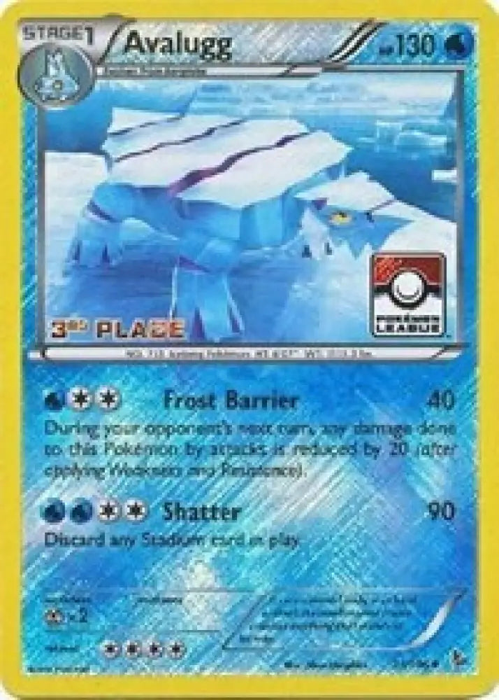 Avalugg (31/106) (League Promo 3rd Place) [XY: Flashfire] - Pokemon Single