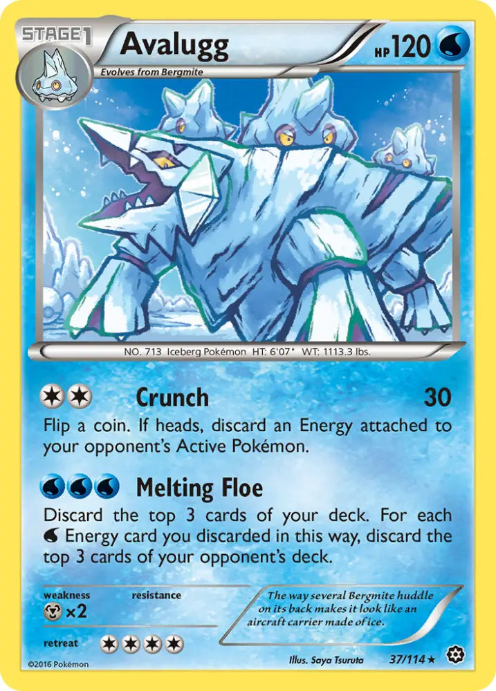 Avalugg (37/114) [XY: Steam Siege] - Pokemon Single