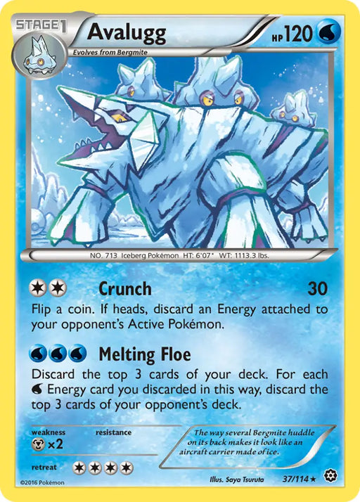 Avalugg (37/114) [XY: Steam Siege] - Pokemon Single