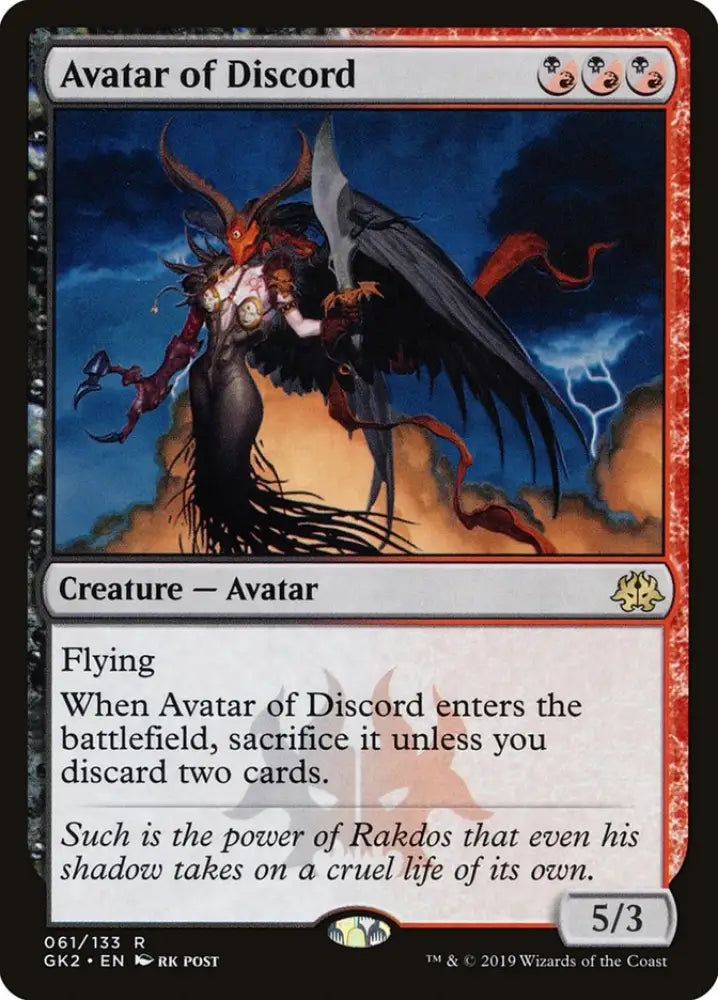 Avatar of Discord [Ravnica Allegiance Guild Kit] - MTG Single