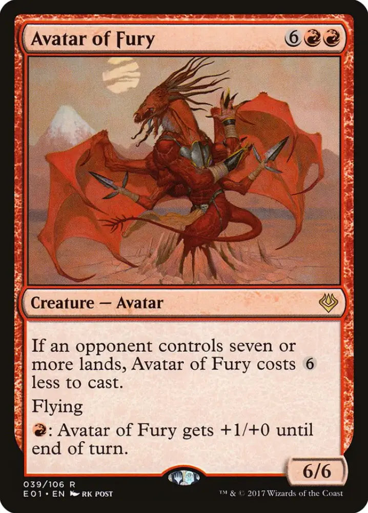 Avatar of Fury [Archenemy: Nicol Bolas] - MTG Single