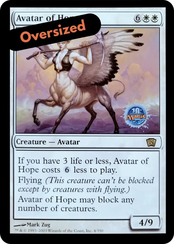 Avatar of Hope (Oversized) (Grand Prix Bangkok 2003) [Eighth Edition] - MTG Single