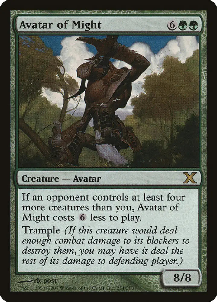 Avatar of Might [Tenth Edition] - MTG Single