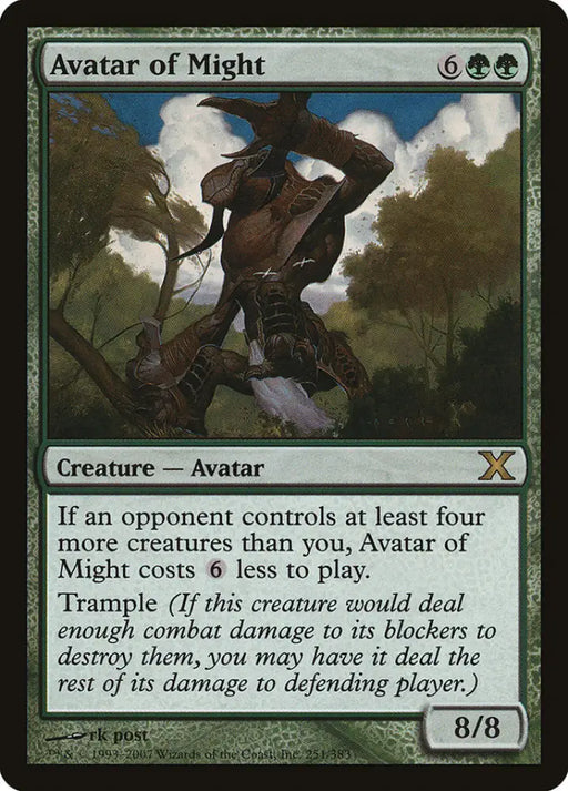 Avatar of Might [Tenth Edition] - MTG Single