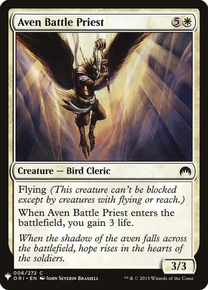 Aven Battle Priest [Mystery Booster] - MTG Single