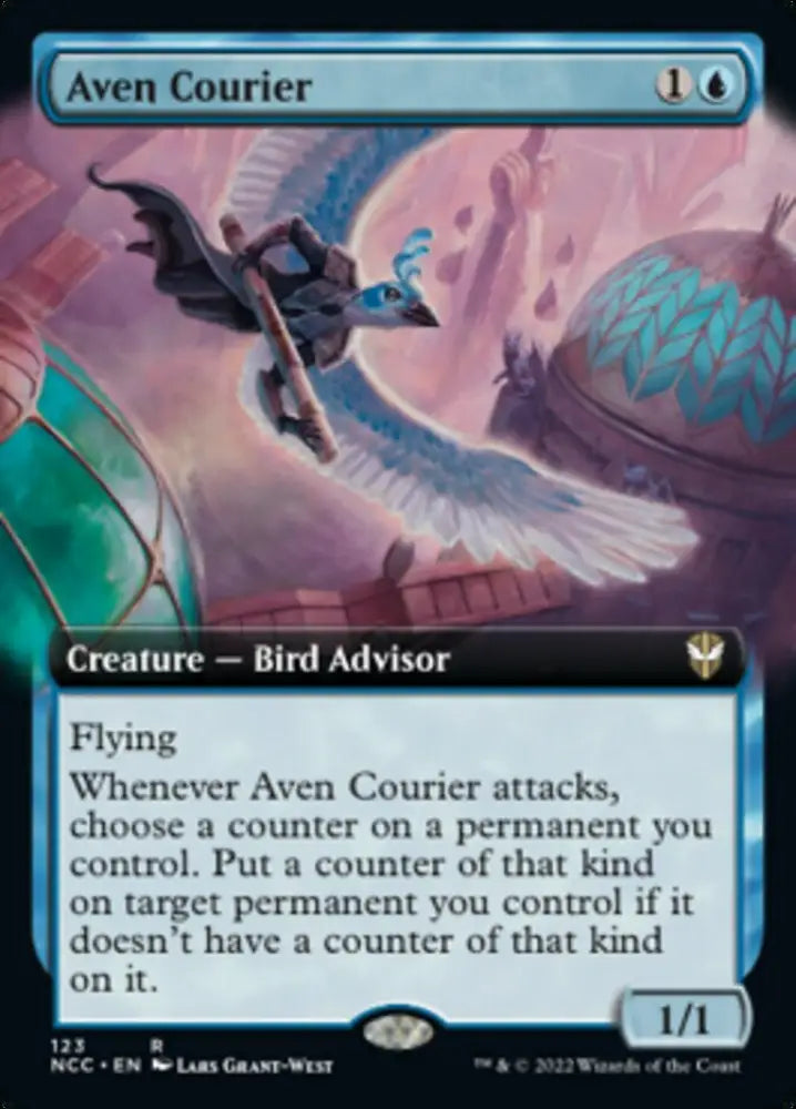 Aven Courier (Extended Art) [Streets of New Capenna Commander] - MTG Single