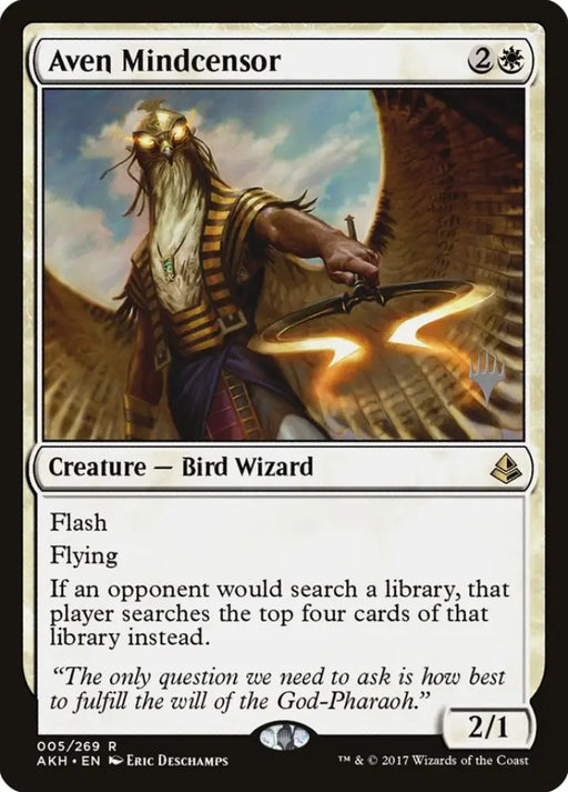 Aven Mindcensor (Promo Pack) [Amonkhet Promos] - MTG Single