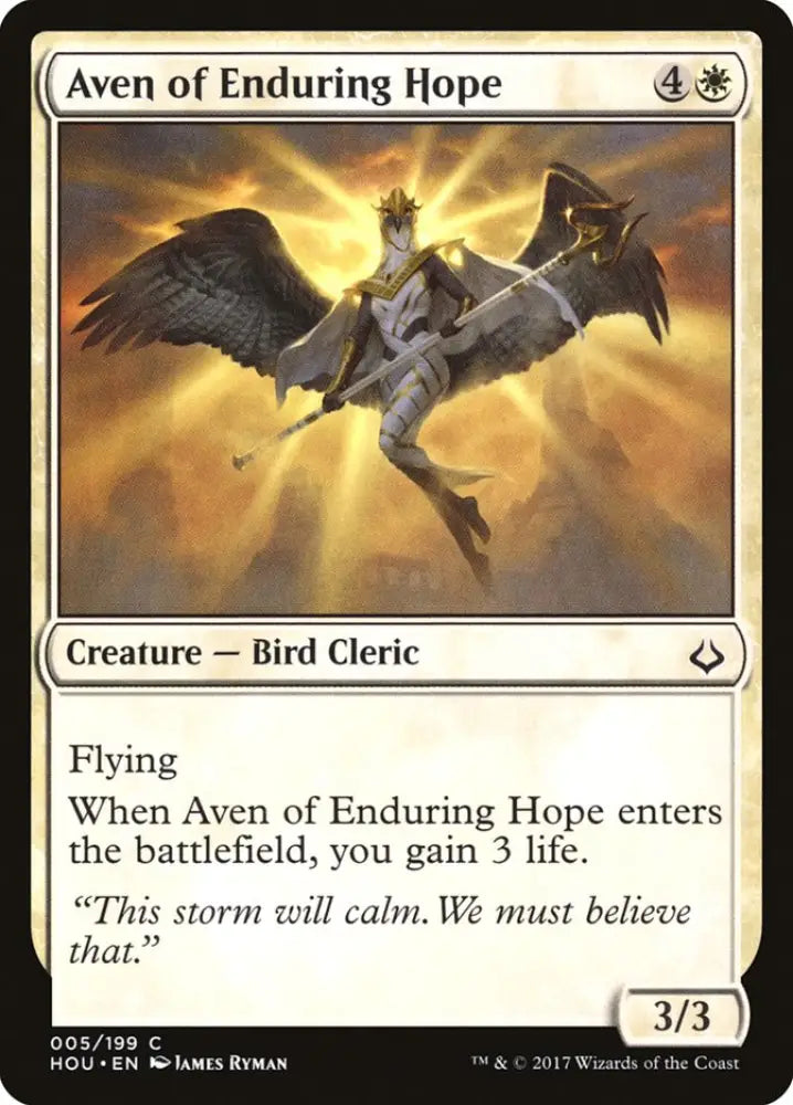 Aven of Enduring Hope [Hour of Devastation] - MTG Single