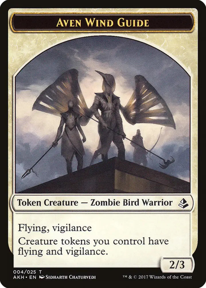 Aven Wind Guide // Hippo Double-Sided Token [Amonkhet Tokens] - MTG Single