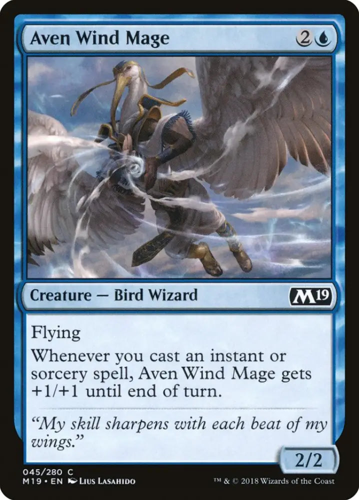 Aven Wind Mage [Core Set 2019] - MTG Single