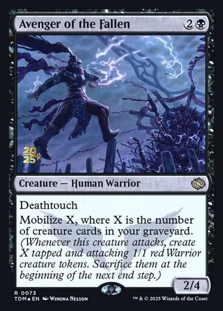 Avenger of the Fallen (73s) [Tarkir: Dragonstorm Promos]