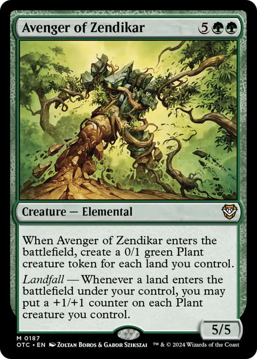 Avenger of Zendikar [Outlaws of Thunder Junction Commander] - MTG Single