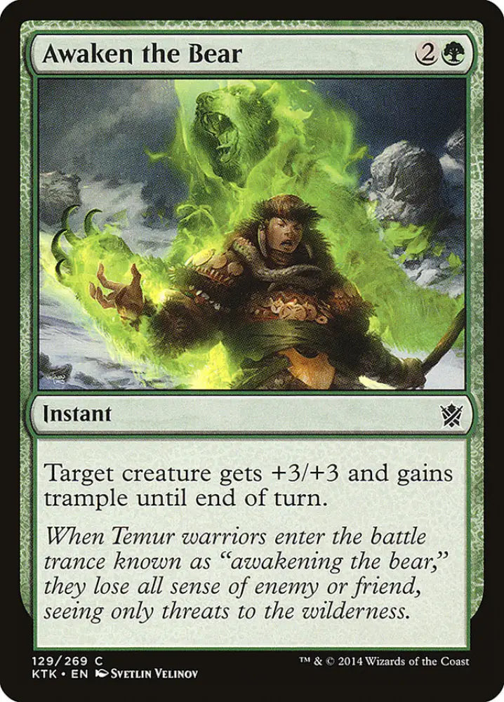 Awaken the Bear [Khans of Tarkir] - MTG Single