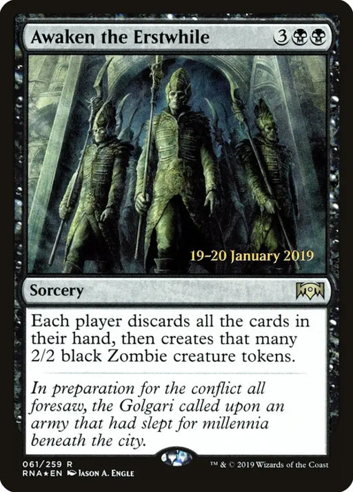 Awaken the Erstwhile [Ravnica Allegiance Prerelease Promos] - MTG Single