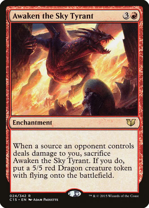 Awaken the Sky Tyrant [Commander 2015] - MTG Single