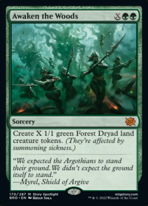 Awaken the Woods [The Brothers’ War] - MTG Single