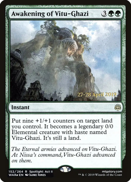 Awakening of Vitu-Ghazi [War of the Spark Prerelease Promos] - MTG Single