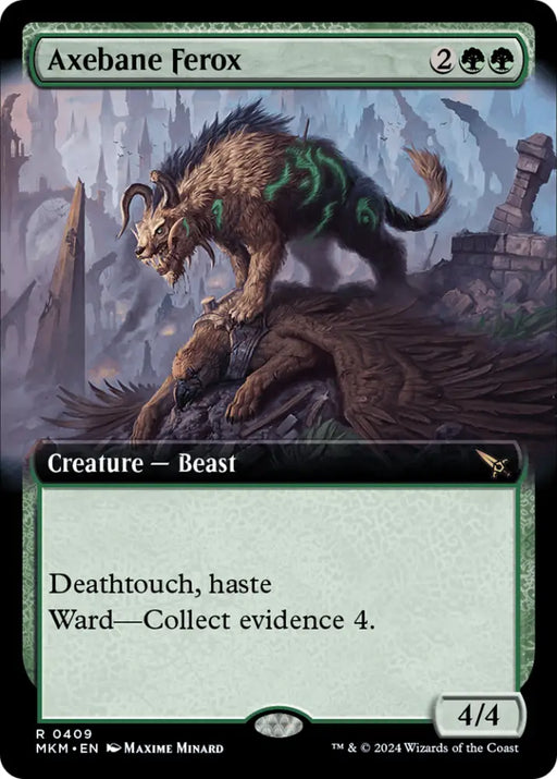 Axebane Ferox (Extended Art) [Murders at Karlov Manor] - MTG Single