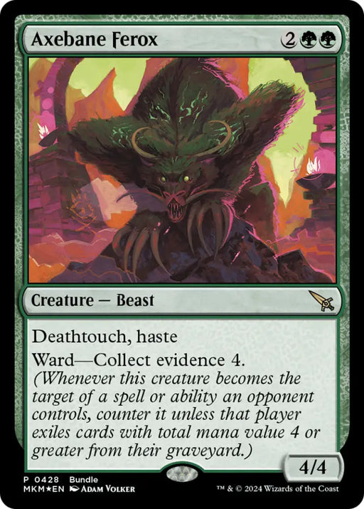 Axebane Ferox [Murders at Karlov Manor Promos] - MTG Single