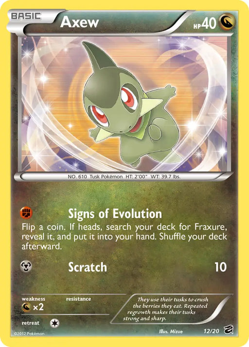 Axew (12/20) [Black & White: Dragon Vault] - Pokemon Single