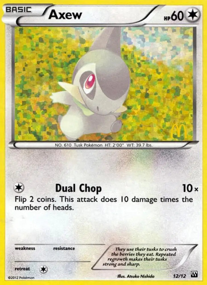 Axew (12/12) [McDonald’s Promos: 2012 Collection] - Pokemon Single
