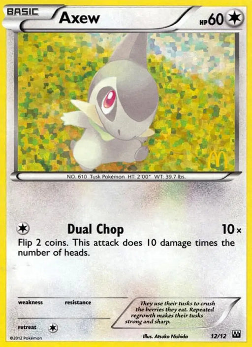Axew (12/12) [McDonald’s Promos: 2012 Collection] - Pokemon Single