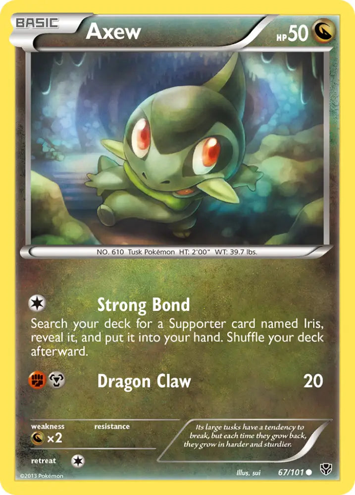 Axew (67/101) [Black & White: Plasma Blast] - Pokemon Single