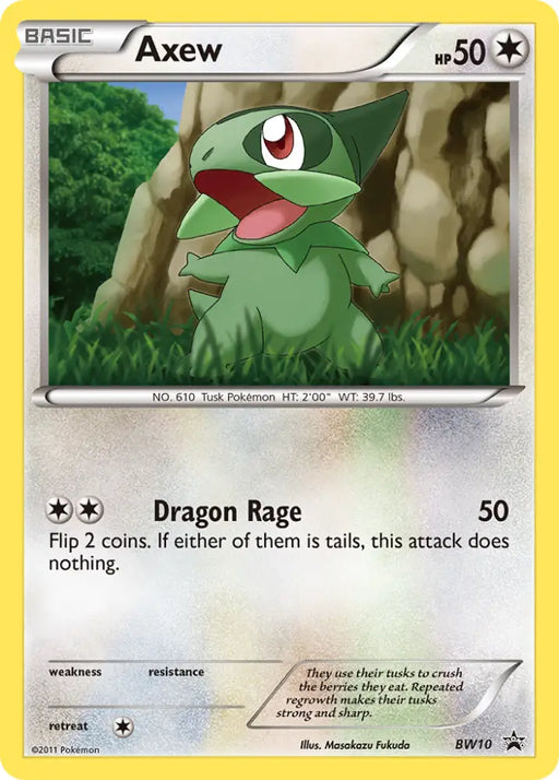 Axew (BW10) [Black & White: Black Star Promos] - Pokemon Single