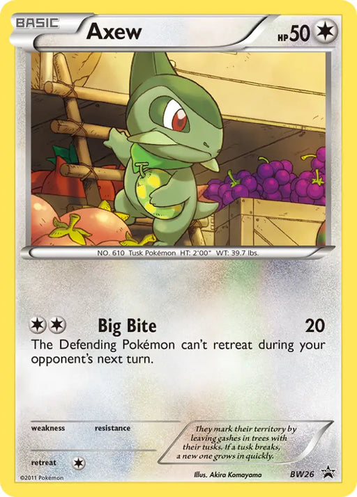 Axew (BW26) [Black & White: Black Star Promos] - Pokemon Single